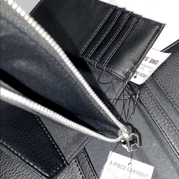 Womens 3-in-1 Wallet Clutch Plaid micro suede New - Picture 9 of 13